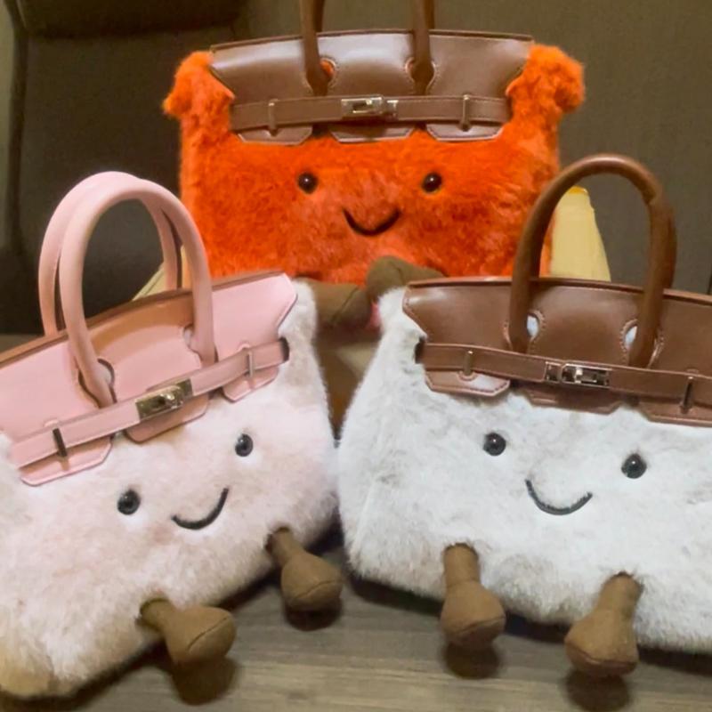 The 2025 Plush-tastic Women's Kelly Bag: Where Cuteness Meets Crossbody Convenience! Perfect for Men, Women, and All Holiday Shenanigans!