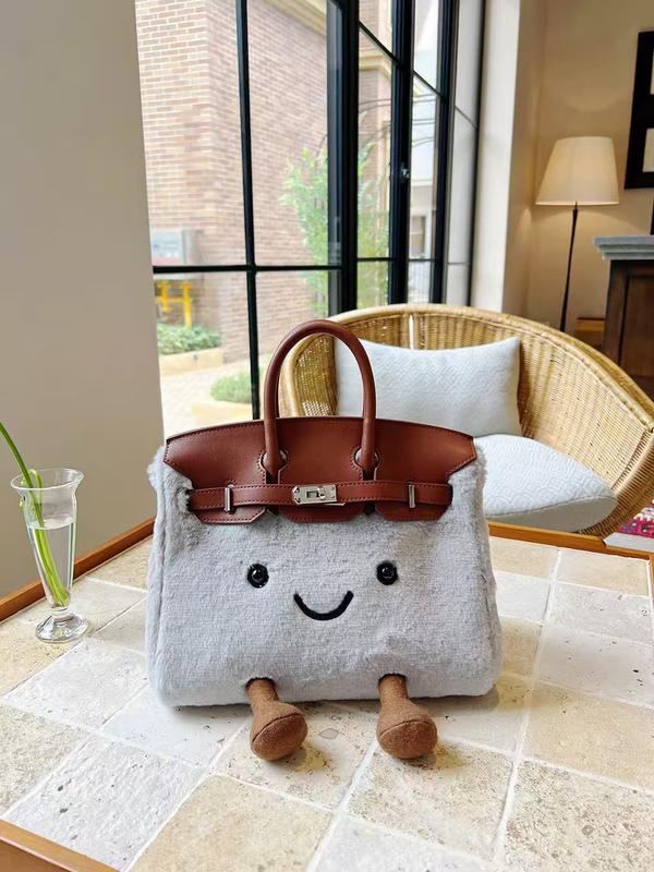 The 2025 Plush-tastic Women's Kelly Bag: Where Cuteness Meets Crossbody Convenience! Perfect for Men, Women, and All Holiday Shenanigans!