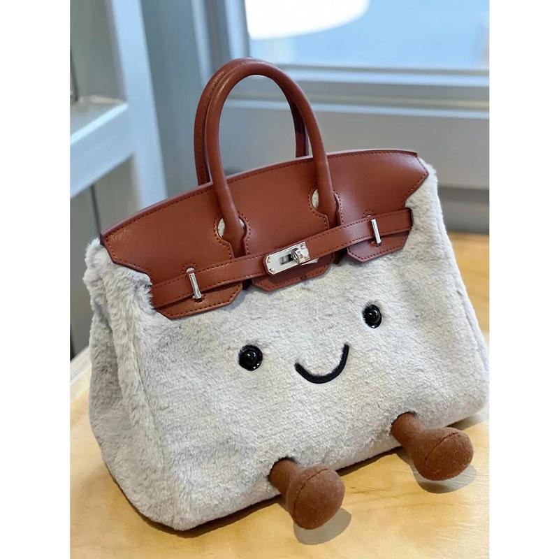 The 2025 Plush-tastic Women's Kelly Bag: Where Cuteness Meets Crossbody Convenience! Perfect for Men, Women, and All Holiday Shenanigans!