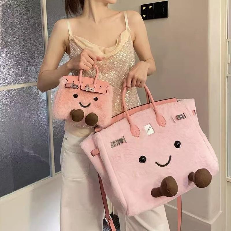 The 2025 Plush-tastic Women's Kelly Bag: Where Cuteness Meets Crossbody Convenience! Perfect for Men, Women, and All Holiday Shenanigans!